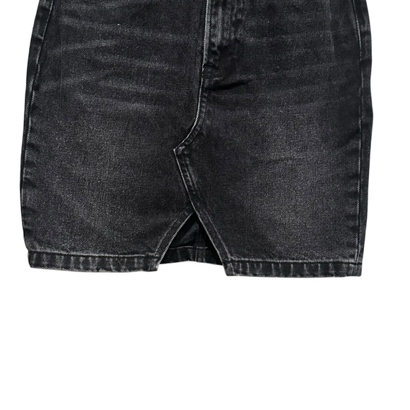 All Saints Trudy Women's Charcoal Black Denim Mini Skirt Women’s Size US Size 0 - Picture 2 of 6